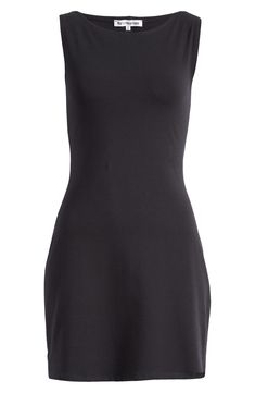 This LBD is versatile and alluring in a mini silhouette that fits like a glove. 31" length (size Medium) Bateau neck Sleeveless 88% organic cotton, 12% spandex Machine wash, tumble dry Made in the USA High Neck Dress Black, Bateau Neck, Cotton Knit, High Neck Dress, Organic Cotton, Black Dress, Nordstrom, Kitty, Size Medium