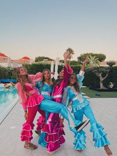 mamma mia night Mamma Mia Outfits Super Trooper, Disco Mamma Mia Outfits, Mamma Mia Dance Costume, Mamma Mia Themed Bachelorette Party Outfits, Mamma Mia Hen Do Outfit, Abba Costume Mamma Mia, Mamma Mia Jumpsuit, Mamma Mia Fancy Dress, Mamma Mia Super Trouper Outfits