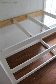 the bed frame is made up and ready to be built