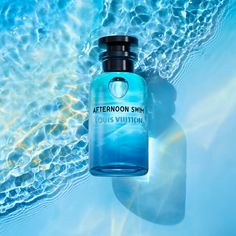 LOUIS VUITTON® - Afternoon Swim - Blue Perfume Louis Vuitton, Afternoon Swim Louis Vuitton, Louis Vuitton Cologne, Louis Vuitton Perfume Aesthetic, Ocean Perfume Aesthetic, Louis Vuitton Perfume, Louis Vuitton Fragrance, Aquatic Perfume, Summer Fragrance