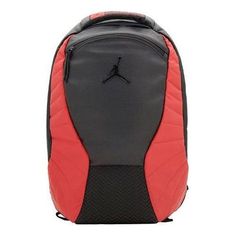 Air Jordan 12 retro bag back pack 'Red Black' 9A1773-KR5 Red Backpack For Streetwear, Retro Black Rectangular Backpack, Black Retro Travel Backpack, Red Sports Backpack, Sporty Red Bag For Streetwear, Red Standard Backpack For Sports, Retro Backpack, Air Jordan 12, Retro Bags