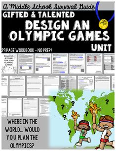 an olympic game with the words, where in the world would you go? and what is