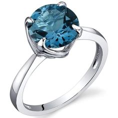 For the gemstone lover: Round Shape London Blue Topaz Ring. Striking Midnight Blue Hue adds a burst of color to any look. Free Shipping. Style SR9860 Blue Topaz Ring Sterling Silver, London Blue Topaz Engagement Ring, Jewelry Questions, Fashion Rings Silver, Blue Topaz Engagement Ring, Topaz Engagement Ring, London Blue Topaz Ring, Alternative Engagement Rings, Blue Topaz Ring