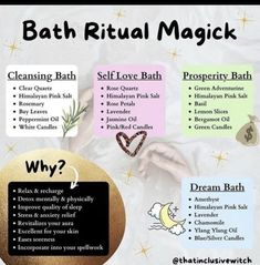 Spiritual Cleansing Bath, Social Media Website, Spiritual Bath, Witch Tarot, Bath Recipes, Witch Spirituality, Magic Spell Book, Herbal Bath