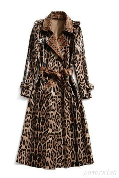 Chic Womens Leopard Print Sheepskin Leather jacket Trench Coat Slim Fit Outwear Item description Accents No Brand Unbranded Country/Region of Manufacture China Features All Seasons Fur Type No Length Knee Material Leather Model No Modification Description No Modified Item No Occasion Casual Pattern Leopard Product Line China Size Type Regular Style Basic Coat Theme Chinese Fashion   Shipment Payment Return & Warranty Service & Feedbacks Shipment 1.We Ship to Worldwide. 2.Delivery time depends on Luxury Double-breasted Winter Sweater Coat, Luxury Michael Kors Classic Outerwear, Luxury Classic Michael Kors Outerwear, Designer Luxury Outerwear With Monogram Print, Luxury Casual Outerwear With Logo Print, Luxury Embroidered Logo Outerwear For Fall, Luxury Coach Winter Outerwear, Luxury Leather Pea Coat For Business, Fall Double-breasted Leather Outerwear