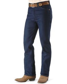 Wrangler Jeans - 947 Regular Fit Stretch, Indigo Wrangler Cowboy Cut, Men Jeans Pants, Khaki Pants Men, Stylish Jeans, Mens Fashion Jeans, Stylish Pants, Wrangler Jeans, Cut Jeans, Mens Pants Fashion