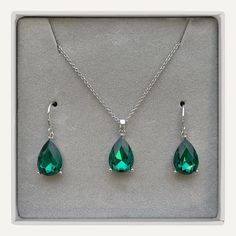 Eye-catching and elegant, this sparkling necklace and earring set is a perfect gift for that special someone.Show how much you care, and how much they mean to you with this thoughtful piece.Emerald symbolises youth, rebirth, wisdom, success in love and good fortune. Rhodium Plated Nickel, Lead, and Cadmium Free Product Code: RG0004RE Collection: Boxed Type: Set Material: Base Alloy Metal & Crystal Dimensions: Pendant Dimensions: Style: Birthstone Colour, May, Geometric Includes: Emerald Birthstone, Sparkle Necklace, Gold Armband, Birthstone Colors, Free Product, Necklace And Earring Set, Keep Jewelry, Good Fortune, Everyday Jewelry