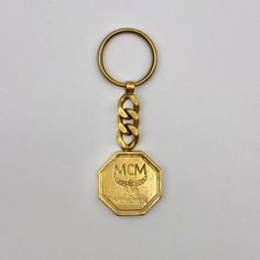 Authentic Mcm Vintage Logo Keychain. This Was A Gift In The Early 1990's. Weighs Almost 2 Ounces. Please Note That This Is Heavy For A Traditional Keychain. Approximately 4.5 Inches Long. Mcm Worldwide Is A Leather Luxury Goods Brand Originally Founded In 1976 As The Initialism Of "Michael Cromer Munich". No Offers. Ask Any Questions Before Buying. Ships Asap. Smoke-Free Home. Happy Poshing! Gold Keychain, Luxury Goods, Key Card Holder, Vintage Logo, Good Brands, Munich, Vintage Gold, Ships, Personalized Items