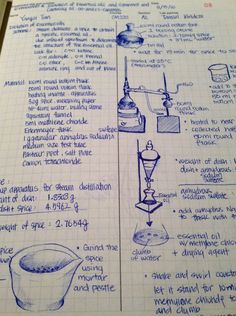 an open notebook with instructions on how to use a blender and other things in it