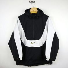 Nike Old School, 90s Nike Windbreaker, Retro Windbreaker, Retro Nike, Color Block Jacket, 90s Nike, Jacket Hoodie, Nike Vintage, Nike Windbreaker