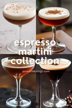 Collection of easy Espresso Martini Cocktail Recipes Easy Espresso Martini, Easy Espresso, Easy To Make Cocktails, Easy Alcoholic Drinks, Winter Cocktails Recipes, Espresso Martini Recipe, Fall Cocktails Recipes, Cranberry Cocktail