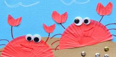 paper plate crab craft for kids to make