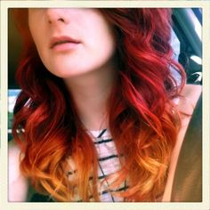 Beauty Inspiration  Hair Trends For Spring 2014 | Free People Blog Red Ombre, Dye My Hair, Orange Hair, Rainbow Hair, Hair Envy, United Nations