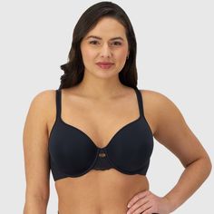 Bali Women’s Beauty by Bali Convertible Underwire T-Shirt Bra SMOOTH AND SUPPORTIVE Beauty by Bali’s underwire convertible t-shirt bra redefines underwire support by offering the perfect blend of comfort and style. The smooth design creates a sleek appearance under clothing. The must-have style is finished with stay-in-place straps that are adjustable and convertible. Beautiful lace detail is added for a touch of pretty. Bali Women, Bra Measurements, Racerback Sports Bra, Bra Shop, T Shirt Bra, Bra Styles, Bra Cups, Lace Detail, Convertible