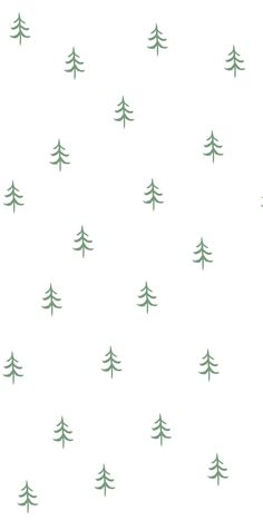 a white background with green trees on it