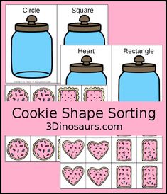 cookie shape sorting game for kids