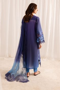 Product Description: Embroidered Laser Cut Lawn Shirt Paired With Embroidered Chiffon Duppatta, Dyed Resham Cotton Inner And Dyed Cotton Trouser Lawn Shirt Design, Pakistani Fancy Dresses, Embroidered Chiffon, Beautiful Dress Designs, Lawn Shirts, Boutique Dress Designs, Beautiful Embroidery, Designer Suits, Fancy Dresses