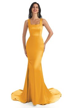 marigold|aryana Gown For Wedding Guest, Marigold Bridesmaid, Marigold Bridesmaid Dress, Mermaid Formal Gowns, Gown For Wedding, Mermaid Bridesmaid, Prom Dresses Long Mermaid, Floor Length Prom Dresses, Mermaid Bridesmaid Dresses