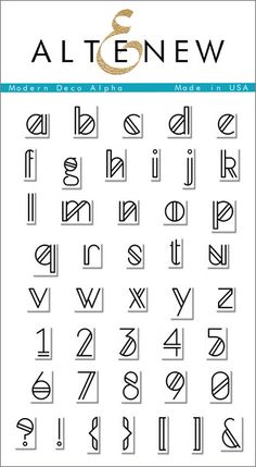 the alphabet and numbers are all in different styles, but one is for each letter