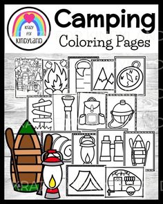 This 15-page coloring book includes a cover and 14 coloring pages. This printable booklet features simple pictures of items for camping, hiking, Summer safety, and outdoor themes! Originally created for a kindergarten classroom, these coloring pages are perfect for little ones to enjoy both coloring and painting our coloring sheets, which feature thick lines. Along with the classroom, our customers love to use our kids coloring pages for homeschooling, birthday party celebrations, family gatherings and playdates!! Contents: Page 1: Cover Page 2: Product Details Page 3: Cover Page Page 4: campfire Page 5: sleeping bag Page 6: mountains Page 7: compass Page 8: sign Page 9: flashlight Page 10: backpack Page 11: canteen Page 12: tent Page 13: camper Page 14: rolled sleeping bag Page 15: lanter Kids Coloring Sheets, Kindergarten Craft Activities, Kindergarten Craft, Summer Safety, Kids Coloring Pages, Social Studies Worksheets, Camping Beach