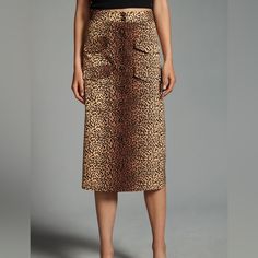 Nwt Mare Mare Collab With Anthropologie Utility Skirt In A Great Leopard/ Cheetah Print Simple A-Line Button Up Style Size Medium True To Size No Stretch 100% Cotton Measurements Are Approximate Waist: 15.5” Across Measured Flat Hips: 20” Across Measured Flat Length: 32” Thanks For Checking Out My Closet!! Utility Skirt, Leopard Print Skirt, Straight Skirt, Print Skirt, Blush Makeup, Fit N Flare Dress, Cheetah Print, Up Styles, Fit & Flare