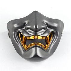 This is a listing for a half face Hannya mask made of resin. The mask comes in 3 colors (while stock last) : white, red and grey. Great prop for pranks and Halloween. Condition: Good Shipping Policy: Purchased item will be shipped the next business day after receipt of payment. It'll take up to 14 days to reach buyer's destination. Return Policy: We will provide full refund if the item is not as described or it is damaged upon receipt. Please inform us within 3 days of receipt of item if you int Cyberpunk Masks And Prosthetics For Halloween Cosplay, Gothic Full Face Masks For Cosplay, Cyberpunk Masks And Prosthetics For Halloween, Full-face Costume Accessories For Masquerade And Cosplay, Full Face Costume Accessories For Masquerade And Cosplay, Full Face Fantasy Costume Mask, Fantasy Full Face Costume Mask, Full Face Masks And Prosthetics For Cosplay Events, Full Face Fantasy Masquerade Mask For Cosplay