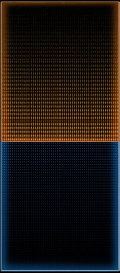 an orange and blue background with squares