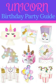 unicorn birthday party guide for girls and boys