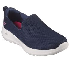 Go green in comfortable and eco-friendly style wearing Skechers GO WALK Joy - Aurora. This product's upper is made with at least 20% recycled content by weight, which helps to reduce waste, this laceless style features a mesh upper with 5GEN cushioning and a breathable Skechers Air-Cooled Goga Mat insole. Our Planet Matters Good for your feet. Good for the world. | Skechers Women's GO WALK Joy - Aurora Slip-On Shoes | Medium Width | Upper is made with at least 40% recycled content | Outsole is m Skechers Slip On, Modest Clothing Women, Women Slip On Sneakers, Skechers Go Walk, Modest Clothing, Wide Shoes, Back To School Shopping, School Shopping, Eco Friendly Fashion