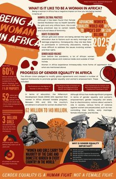 an info sheet with information about women in africa