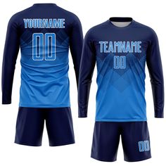 Order the jersey with special name & number you want from our shop, making a vibrant look on the field or daily life! Features: 1. Material: Made from 100% polyester wicking knit with 95% polyester / 5% spandex wicking pinhole mesh 2. Jerseys with sublimation printed name and numbers 3. Moisture-wicking fabric has spongy handle, good draping property and elasticity as well as good dimensional stability and wrinkle-resistance 4. Breathable & Quick-Drying 5. Athletic Cut & Exquisite stitching not Blue Jersey With Team Logo For Game Day, Sporty Blue Jersey With Team Logo, Blue Jersey For Game Day With Team Spirit Style, Customizable Blue Jersey With Team Spirit Style, Blue Sportswear Sublimation Design For Team Events, Blue Customizable Tops For Team Spirit, Customizable Blue Tops For Sports Events, Blue Jersey With Team Logo For Football Season, Blue Jersey For Football Season Team Events