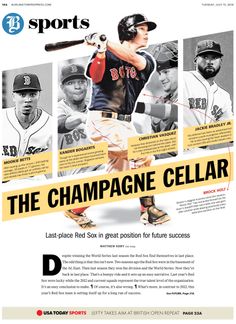 the cover of sports illustrated magazine features images of baseball players and their names on it