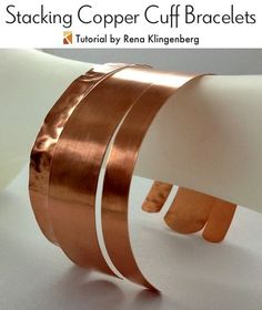 the cover of stacking copper cuff bracelets