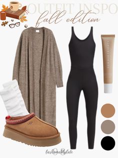 Ugh Fluff Yeah Outfit, How To Style Tasman Uggs Outfits, Ugh Talisman Outfits, Calm Fall Outfits, Fall Outfits With Ugg Slippers, Ugg Tazz Outfit Ideas Winter, Winter Outfits Cold Christmas, Cabin Outfits Fall, Cute Uggs Outfits Winter