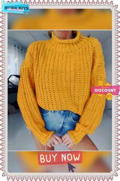 Women's Solid Color Sexy Hollow Cropped Casual Sweater Trendy Fitted Winter Crop Top, Trendy Crop Top For Fall, Trendy Solid Color Crop Top For Fall, Trendy Winter Crop Top, Fitted Yellow Crop Top For Fall, Casual Sweater, Casual Sweaters, Sweaters For Women, Solid Color