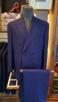 Men's  Blue Double Breasted Suit Two Piece, Formal Wear, Ideal Birthday Gift for Him, Suits For Men, Two Piece suit, Summer Suit, Blue Suit This is a Classic 2 Piece Suit crafted from high quality fabric and imported materials. Our products are handcrafted by experienced tailors who make sure the that the stitching is precise, lining is proper and the overall product is sturdy enough to not go out of shape for more than a few years. Also all our products have extra margins in their length, sleev Tailored Blue Three-piece Suit With Long Sleeves, Blue Three-piece Suit With Long Sleeves, Blue Three-piece Suit With Long Sleeve For Semi-formal Occasions, Blue Long Sleeve Three-piece Suit For Semi-formal Occasions, Blue Three-piece Long Sleeve Suit For Semi-formal Occasions, Classic Blue Suit Collar Sets, Blue Notch Lapel Business Suit Sets, Blue Business Suit Set, Blue Notch Lapel Business Sets