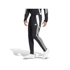 Take your training up a notch in these men's track pants from adidas. TECHNOLOGIES & FEATURES Drawstring elastic waistband Front zip pockets Moisture-wicking technology Doubleknit fabricFIT & SIZING Midrise sits above the hip Standard Length Regular fitFABRIC & CARE 100% Recycled Polyester Machine wash Imported Size: XXL. Color: Black White. Gender: male. Age Group: adult. Adidas Moisture-wicking Sweatpants For Jogging, Adidas Jogging Pants With Logo, Adidas Logo Sweatpants For Training, Adidas Sports Pants With Side Stripes, Adidas Moisture-wicking Training Pants, Adidas Sportswear Joggers With Moisture-wicking, Adidas Gym Pants With Three Stripes, Sportswear Adidas Logo Joggers For Workout, Adidas Logo Joggers For Workout