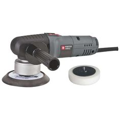 an angle grinder with its attachment