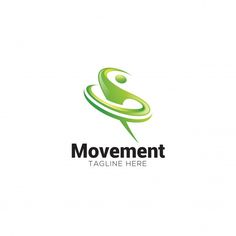 the movement logo is designed to look like a person with a green body and arms