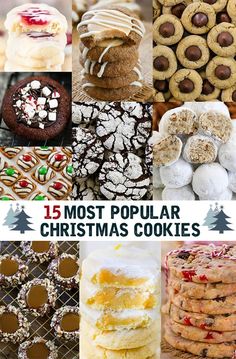 15 most popular christmas cookies and desserts to bake in the oven or on the grill