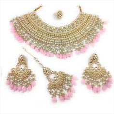 Gold Rodium Polish Pink and Majenta color Necklace in Metal Alloy studded with CZ Diamond, Pearl Luxury Pink Temple Jewelry Style Kundan Necklace, Luxury Pink Kundan Necklace In Elegant Style, Luxury Pink Kundan Necklace For Wedding, Maroon Necklace, Types Of Handbags, Kundan Necklace Set, Latest Handbags, Jewelry Set Design, Color Necklace