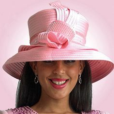 Introducing the Lily And Taylor H1008-PNK Church Hat, an exquisite piece of fashion designed for those who appreciate a combination of elegance and tradition. This charming hat is the perfect accessory for a variety of occasions, from Sunday services to weddings, and any event where making a distinguished impression is desired. Crafted from premium materials, this church hat boasts a lovely pink hue that exudes warmth and femininity. The satin finish on the fabric offers a subtle sheen that catc Women Church, Church Hat, Elegant Hats, Church Hats, Style And Grace, Outdoor Events, Social Events, Wide Brimmed, Satin Finish