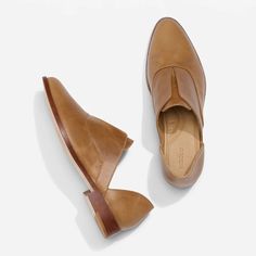 Emma d'Orsay Oxford 2.0 Almond Modern Wingtip Oxfords For Workwear, Modern Brogue Oxfords For Workwear, Classic Oxfords For Workwear In Fall, Workwear Oxford Shoes With Leather Sole, Classic Goodyear Welted Oxfords, Nisolo Shoes, Mule Sneakers, Old Shoes, Clog Heels