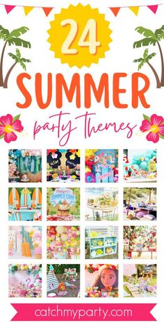 Summer Theme Party Ideas For Adults, Cookout Theme, Adult Summer Party, Summer Birthday Themes, Whimsical Words, Adult Birthday Party Themes, Bbq Theme, Pool Party Themes, Adult Party Themes