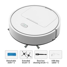 an image of a robotic vacuum cleaner with instructions on how to use the appliance