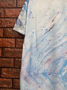 "Vintage 90s Tie Dye Marble Art Hippie T Shirt / Skates Surfing T Shirt / 90s Vibe / 90s Streetwear T Shirt Size L Condition : Good Used Size on tag : L Colour : Marble art tie dye Brand : Unknown Measurement : Armpit to armpit - 21.5\" Length - 29.5\" Material : Cotton Made In: USA THE SHIPPING (Your Choice Please read) 1. The shipping cost is USD 20 via Malaysian Registered Postage With Tracking Number. It will take 2-4 weeks or more for delivery, depends on your custom checking. 2. Add USD 10 Blue Graffiti Print T-shirt For Summer, Blue Relaxed Fit T-shirt With Graffiti Print, Cotton Graphic Tee With Abstract Print, Summer Crew Neck T-shirt With Abstract Print, Artistic Cotton T-shirt With Abstract Print, Tie Dye T-shirt With Graffiti Print, Short Sleeve, Cotton Crew Neck T-shirt With Abstract Print, Tie Dye Graffiti Print Crew Neck Top, Tie Dye Crew Neck Top With Graffiti Print