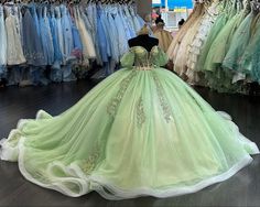 Sage Green Quinceanera Dresses, Dress For Sweet 16, Sage Green Quinceanera, Green Princess Dress, Ball Gown Off Shoulder, Quinceanera Dresses Green, Princess Sweet 16, Gown Off Shoulder, Green Quinceanera