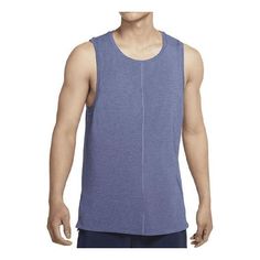 AS M NK DF TANK YOGA MIDNIGHT NAVY BV4037-410 Nike Casual Yoga Top, Functional Navy Activewear For Yoga, Nike Functional Yoga Tops, Nike Athletic Fit Activewear For Yoga, Nike Blue Activewear For Gym, Navy Sportswear For Gym, Nike Yoga Activewear In Athletic Fit, Navy Functional Activewear For Yoga, Navy Sportswear For Workout