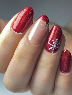 Red Christmas Nails, Cute Christmas Nails, Festival Nails, Xmas Nails, Christmas Nail Designs, Christmas Nail, Nail Polishes