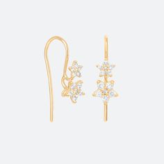 Ole Lynggaard Copenhagen | Shooting Stars earrings Elegant Star Embellished Earrings As Gift, Elegant Star Embellished Earrings For Gift, Elegant Yellow Gold Earrings With Star Charm, Luxury Star-shaped Formal Earrings, Luxury Star-shaped Earrings For Formal Occasions, Elegant White Gold Earrings With Star Charm, Luxury Yellow Gold Star Earrings, Stars Earrings, Leather Box